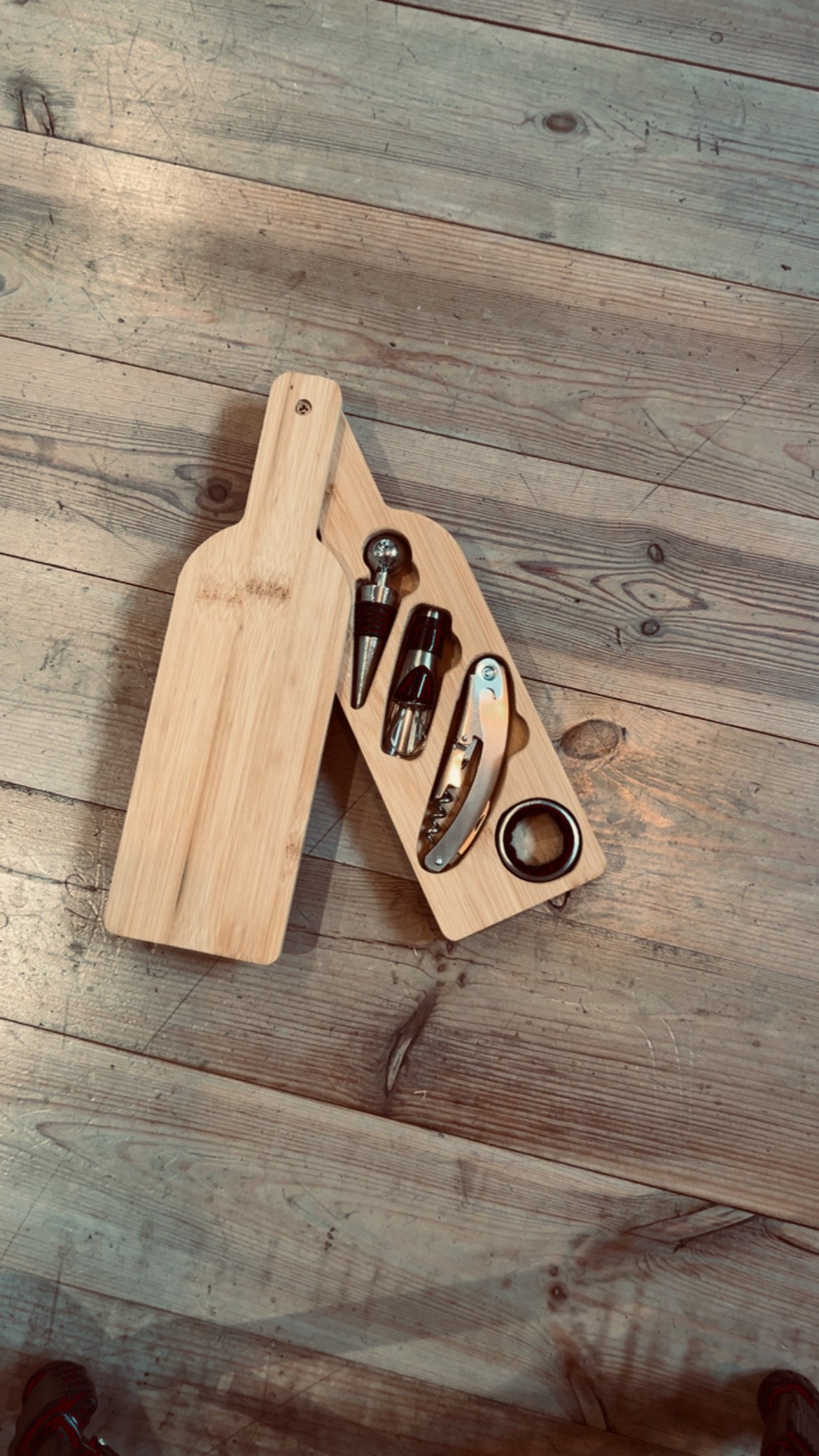 Set da vino forma di bottiglia