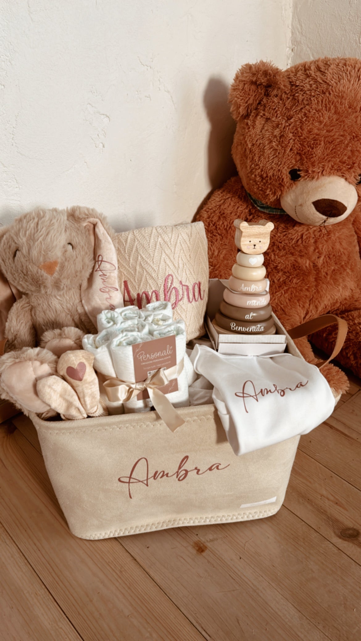 Newborn gift basket