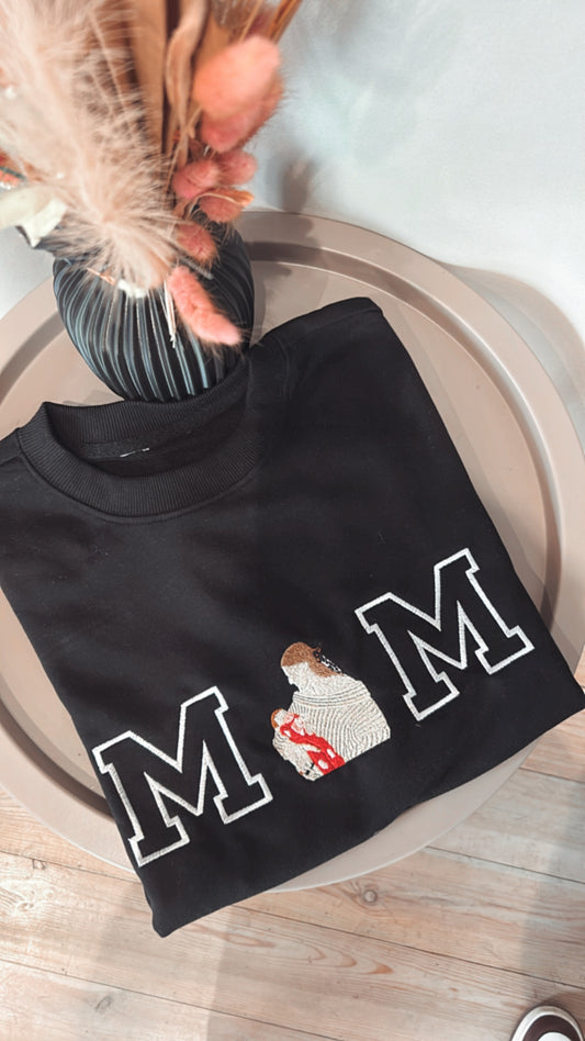 Felpa con foto per festa della mamma