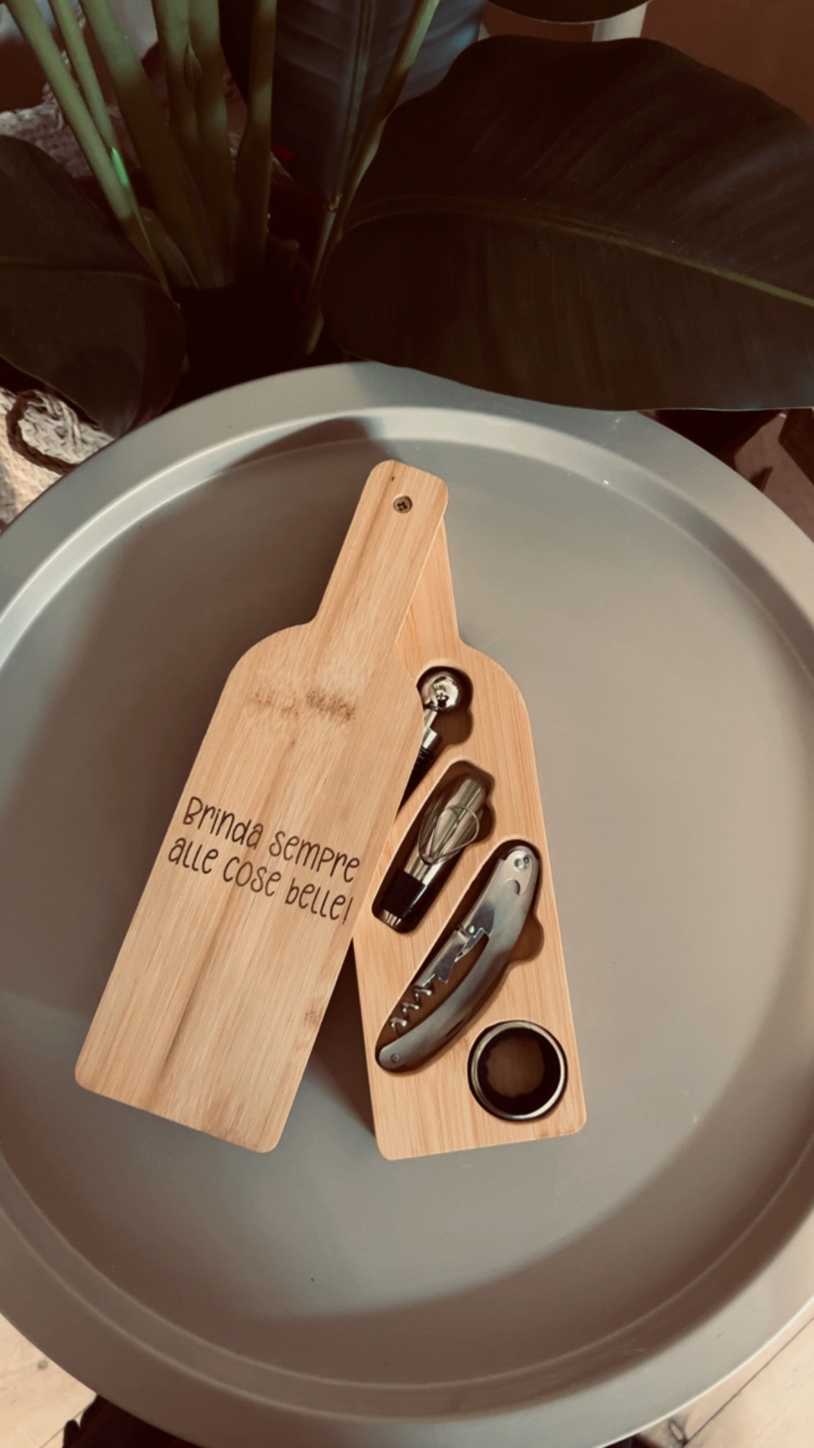 Set da vino forma di bottiglia