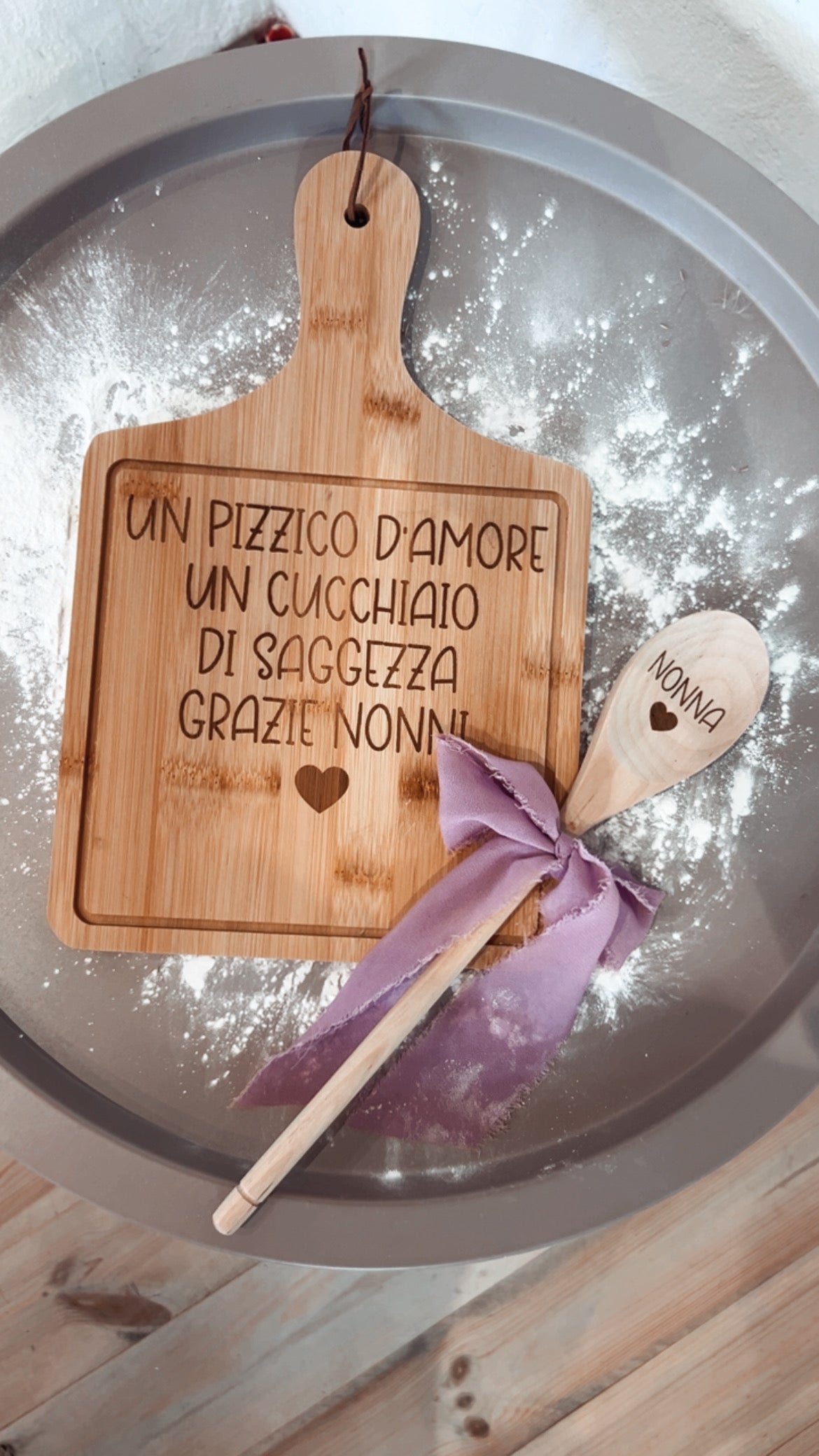 Tagliere con dedica