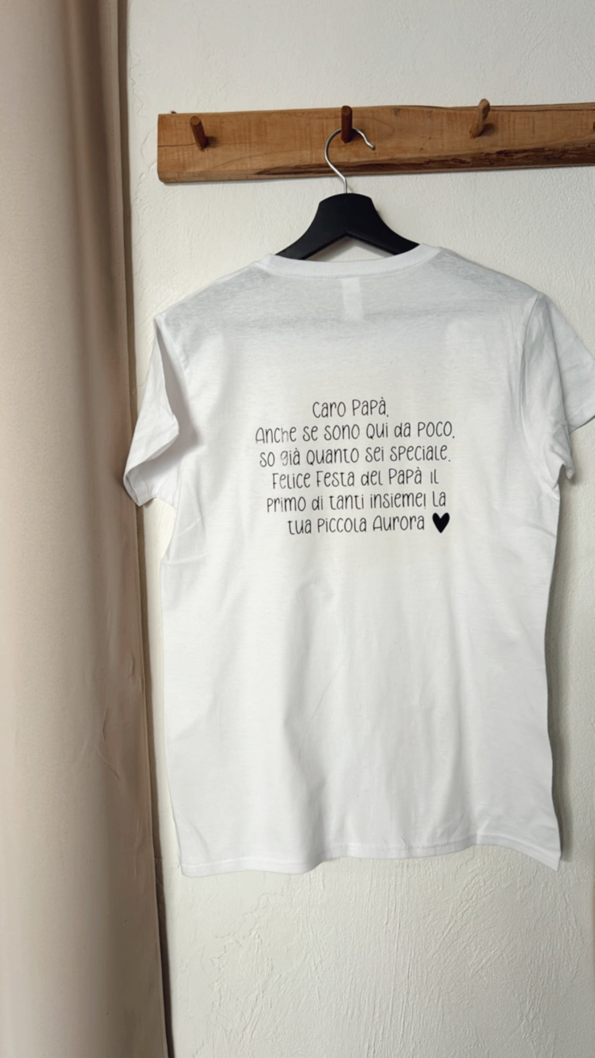 T shirt con dedica