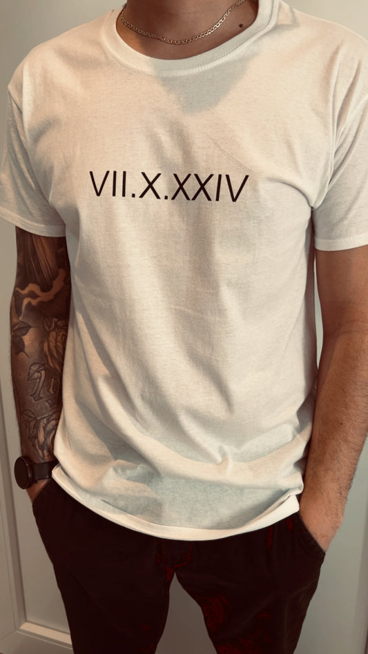 T shirt con data
