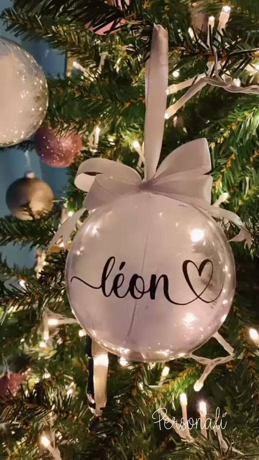 🪶Boccia di Natale con piume